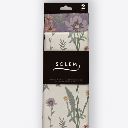 Linges à vaisselle Solem Douce floraison