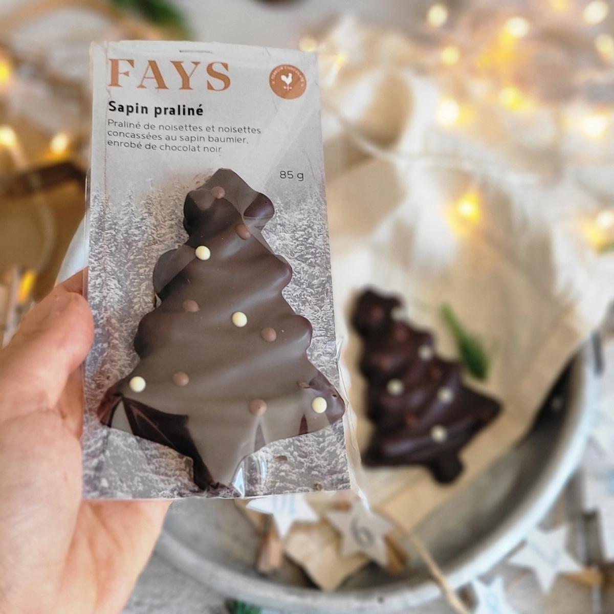 Sapin praliné et caramel - Fays Terroir chocolaté