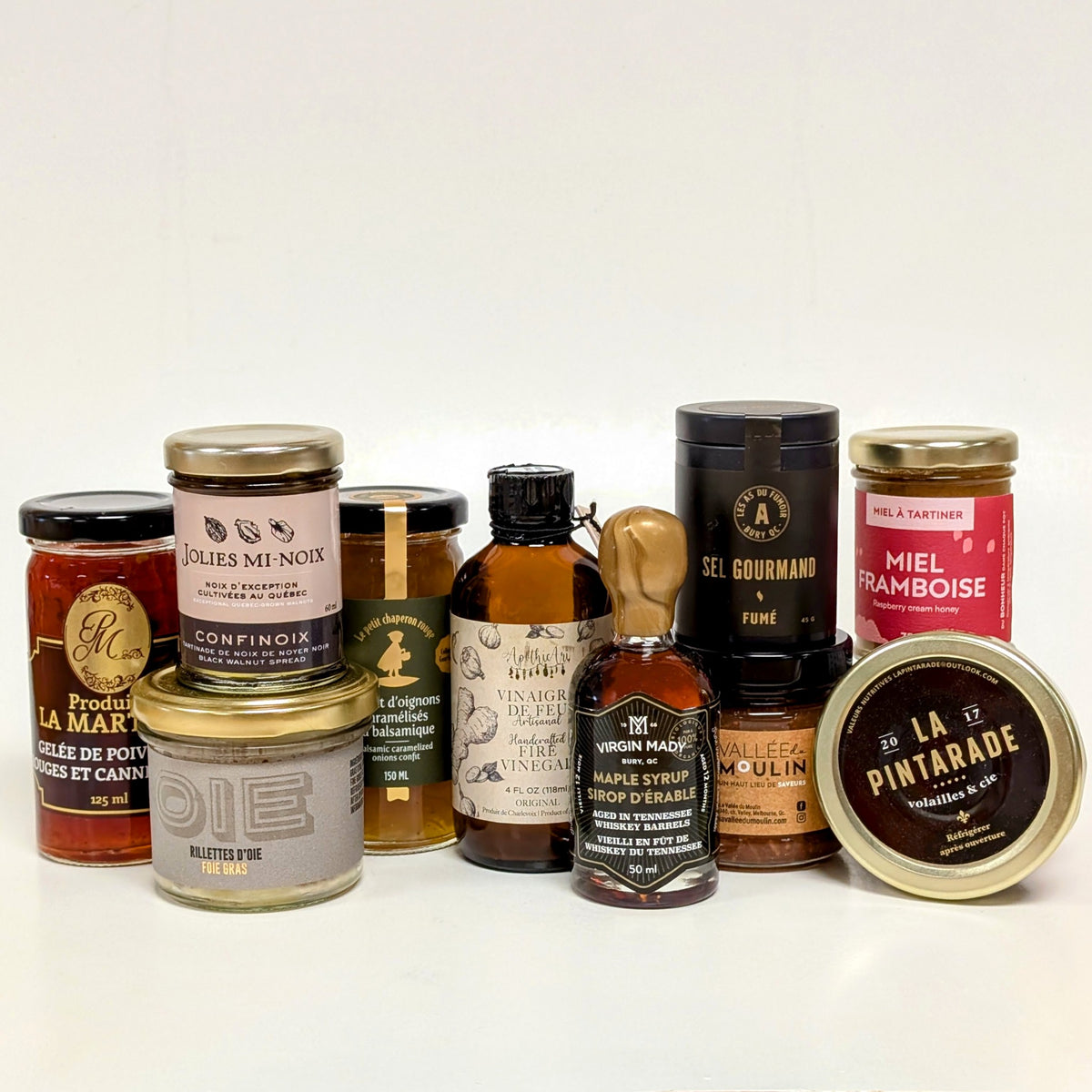 Produits du coffret cadeau Festin de Noël