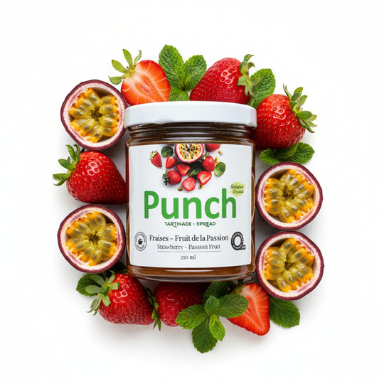 Tartinade Fraises et fruits de la passion - Punch