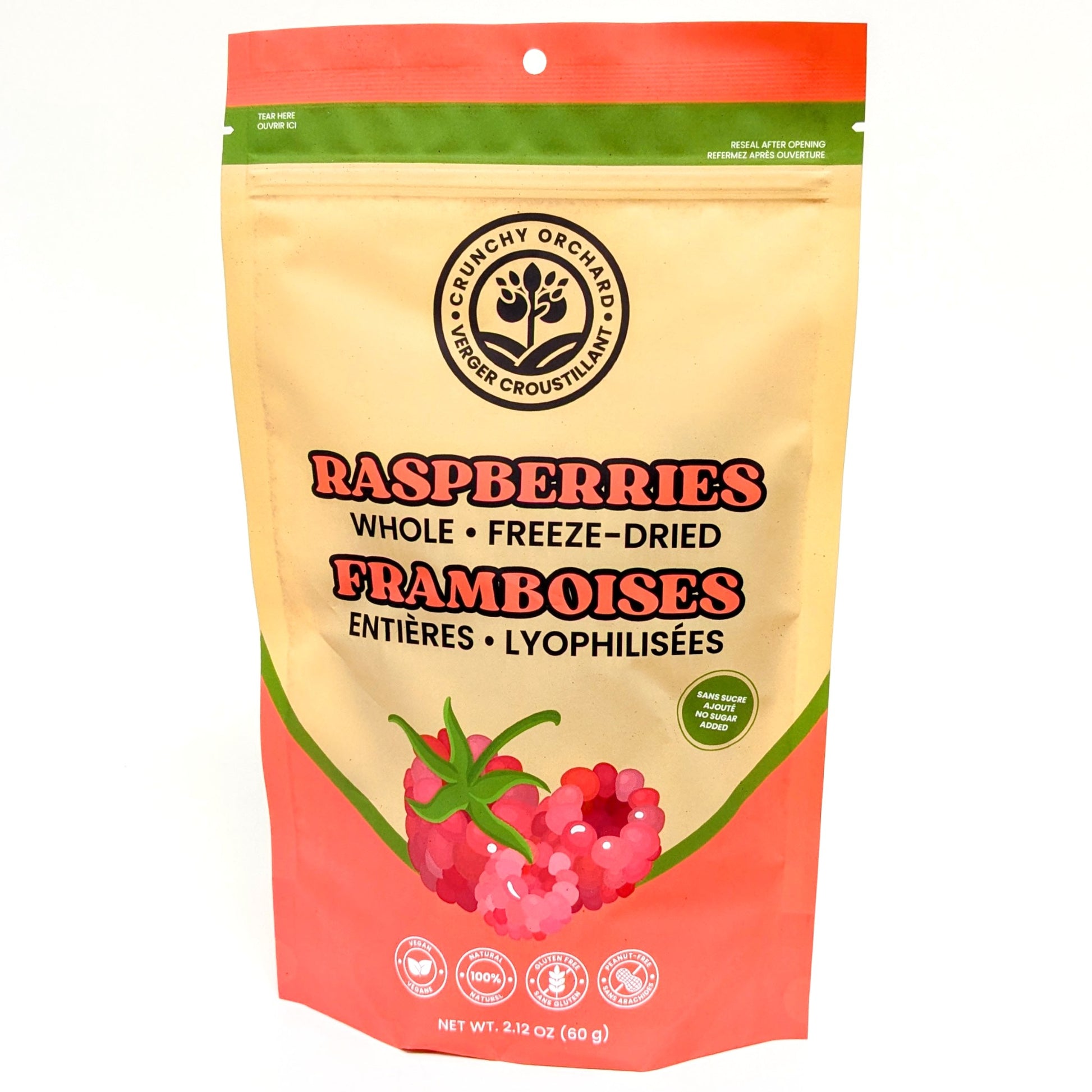 Framboises lyophilisées - Verger croustillant