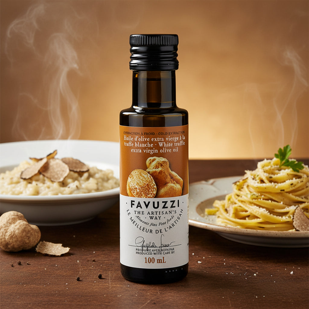 Huile d'olive extra vierge à truffe blanche - Favuzzi