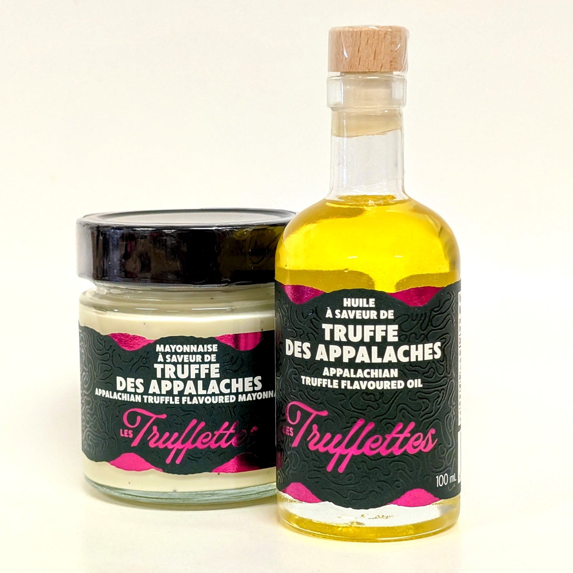 Mayonnaise et huile à saveur de truffe des Appalaches - Les Truffettes