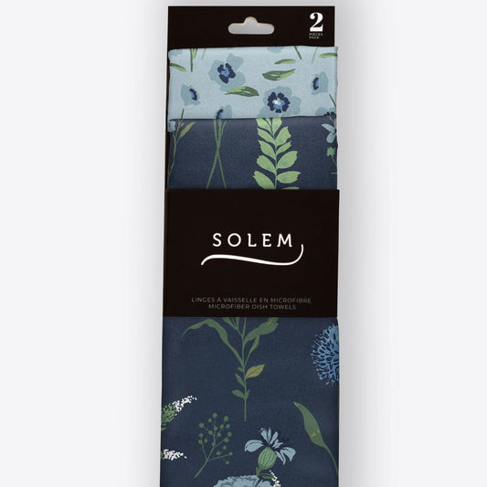 Linges à vaisselle Solem Inspiration fleurie