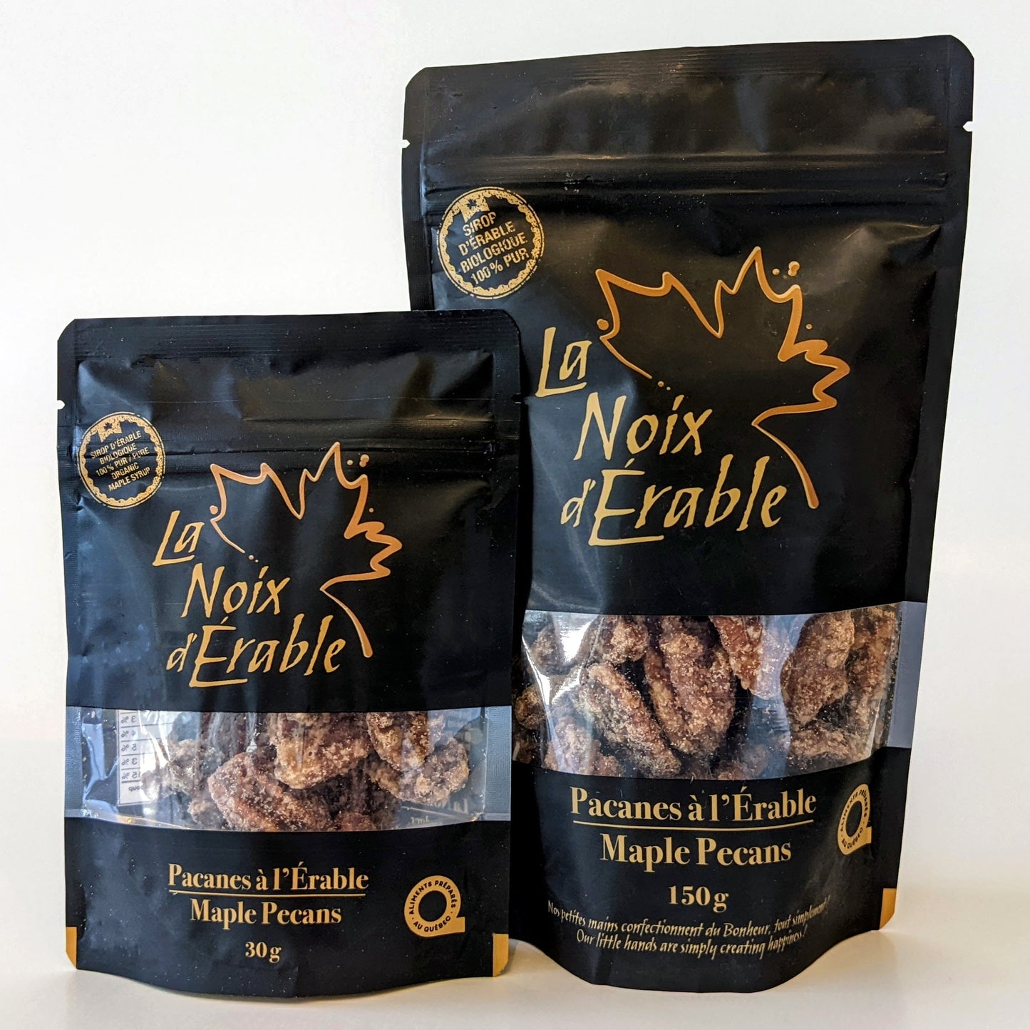 Pacanes à l'érable  150 g - La Noix d'érable