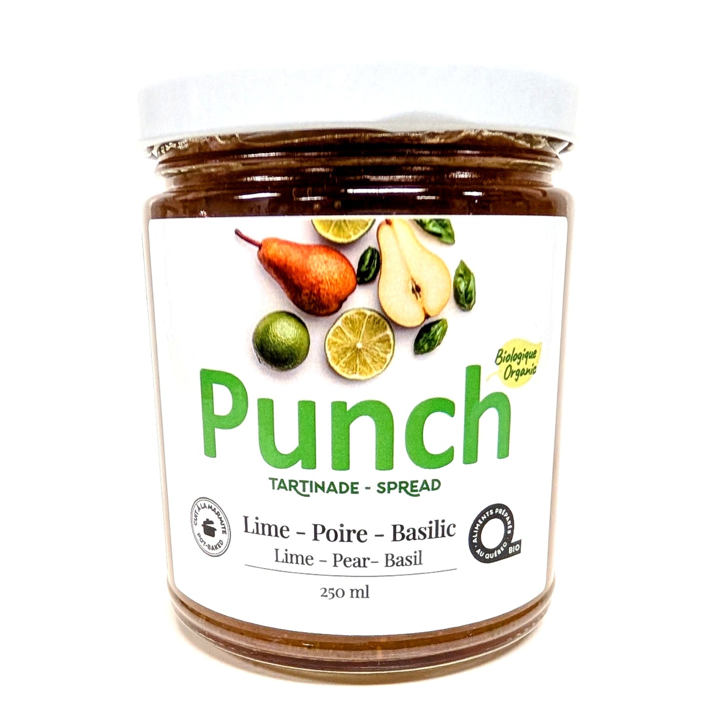 Tartinade Lime, poire et basilic - Punch