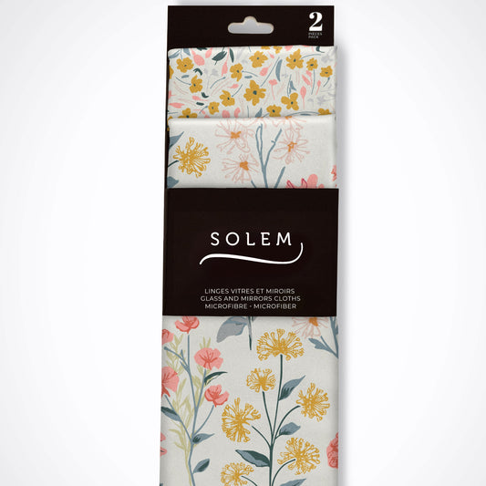 Linges en microfibre pour vitres et miroirs - Solem