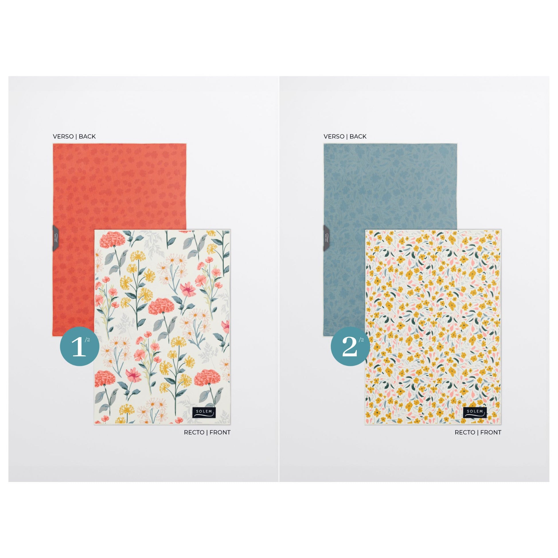 Linges en microfibre pour vitres et miroirs - Solem