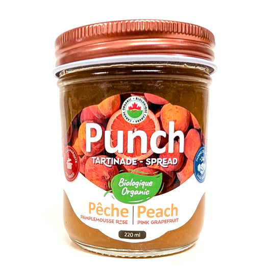 Tartinade Pêche et pamplemousse rose