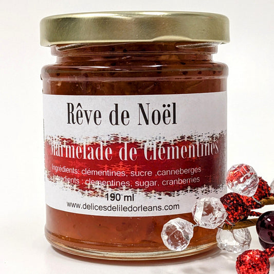 Marmelade de clémentines Rêve de Noël - Délices de l'Île d'Orléans