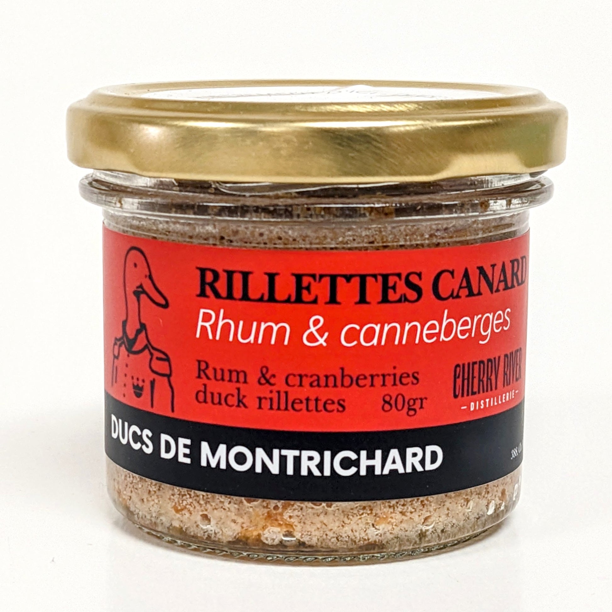 Rillettes pur canard rhum et canneberges Ducs de Montrichard