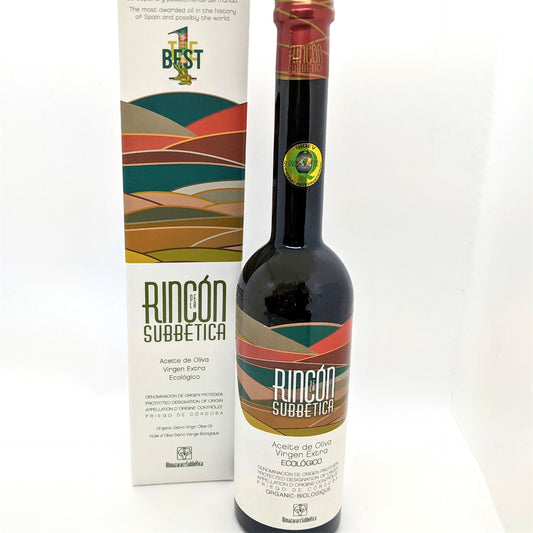 Huile d'olive Rincon de la Subbetica - Meilleure huile d'olive, classée en tête du palmarès mondial « World's Best Olive Oils »