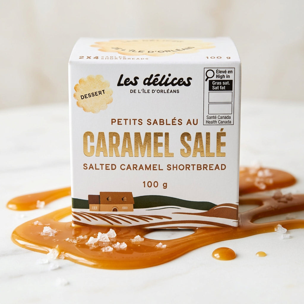 Petits sablés au caramel salé - Les Délices de l'Île d'Orléans