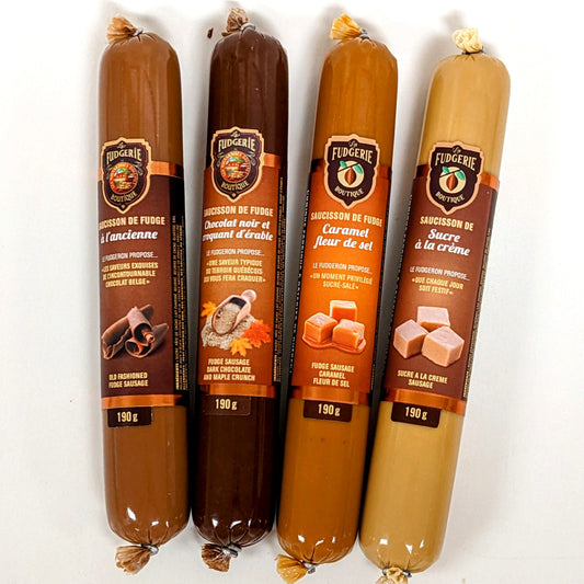 Saucissons de fudge - La Fudgerie