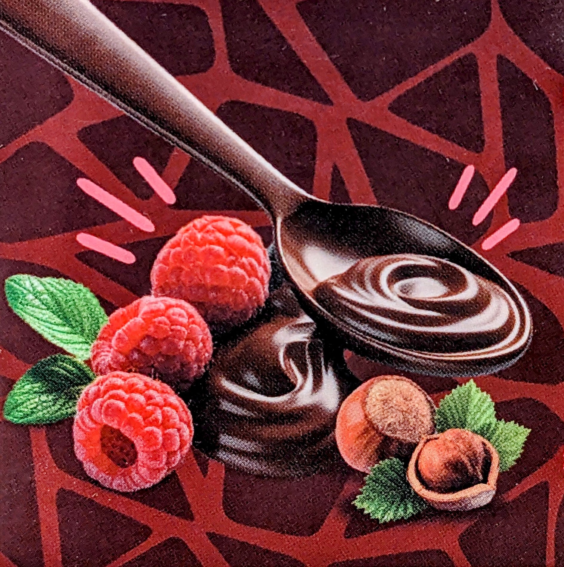 Tartinade noisette, framboise et chocolat noir - Yolo