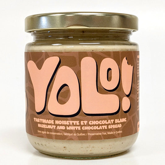 Tartinade noisette et chocolat blanc - Yolo