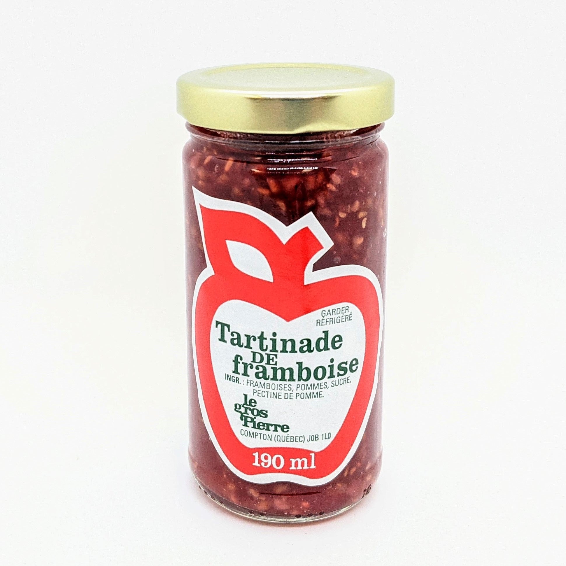 Tartinade de framboise 190 ml - Verger Gros Pierre