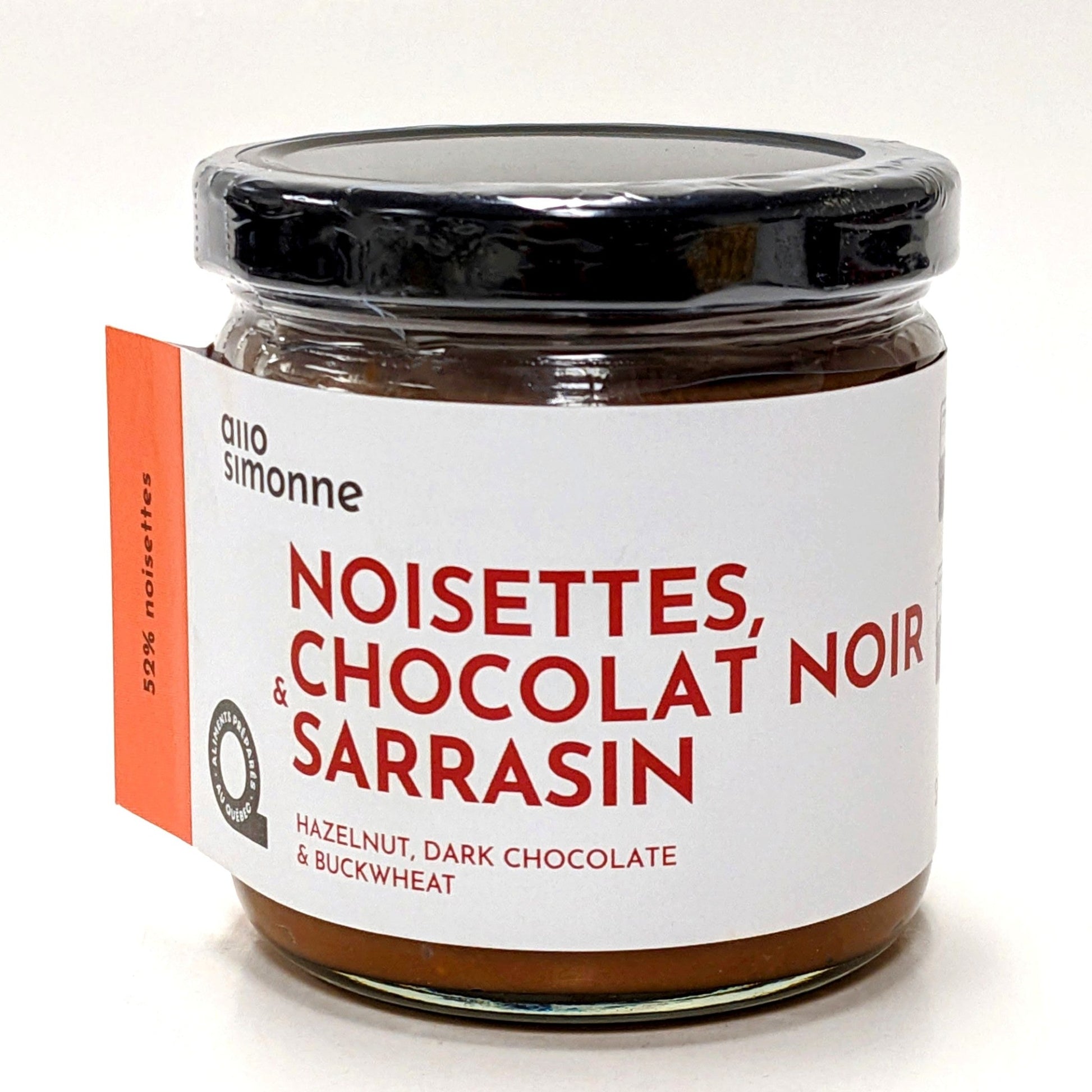 Tartinade Noisettes, chocolat noir et sarrasin - Allo Simonne