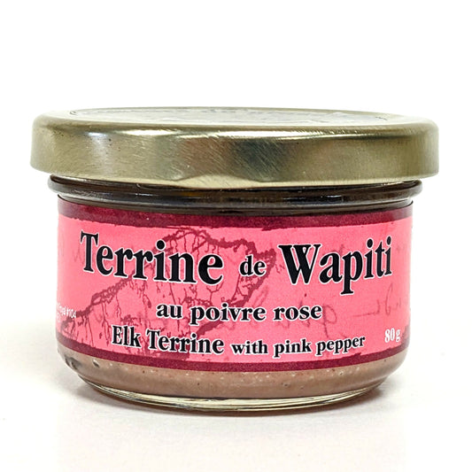 Terrine de wapiti au poivre rose