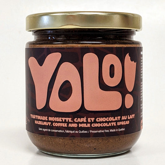 Tartinade noisette, café et chocolat au lait - Yolo