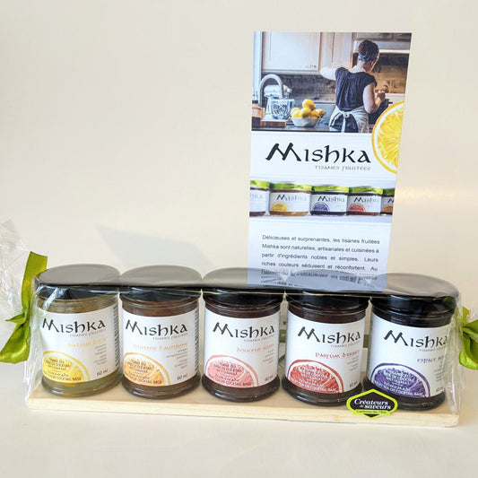 Tisanes fruitées Mishka - Emballage 5 variétés