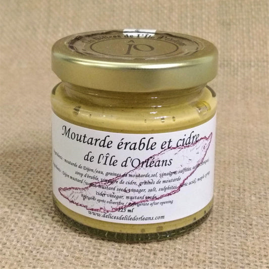 Moutarde érable et cidre Délices de l'Île d'Orléans