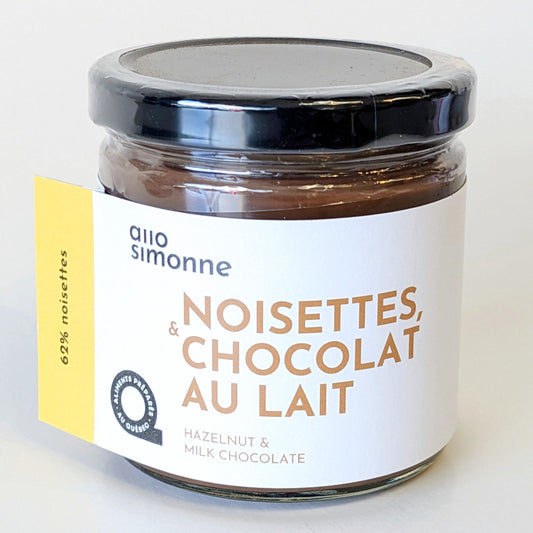 Tartinade Noisettes et chocolat au lait - Allo Simonne