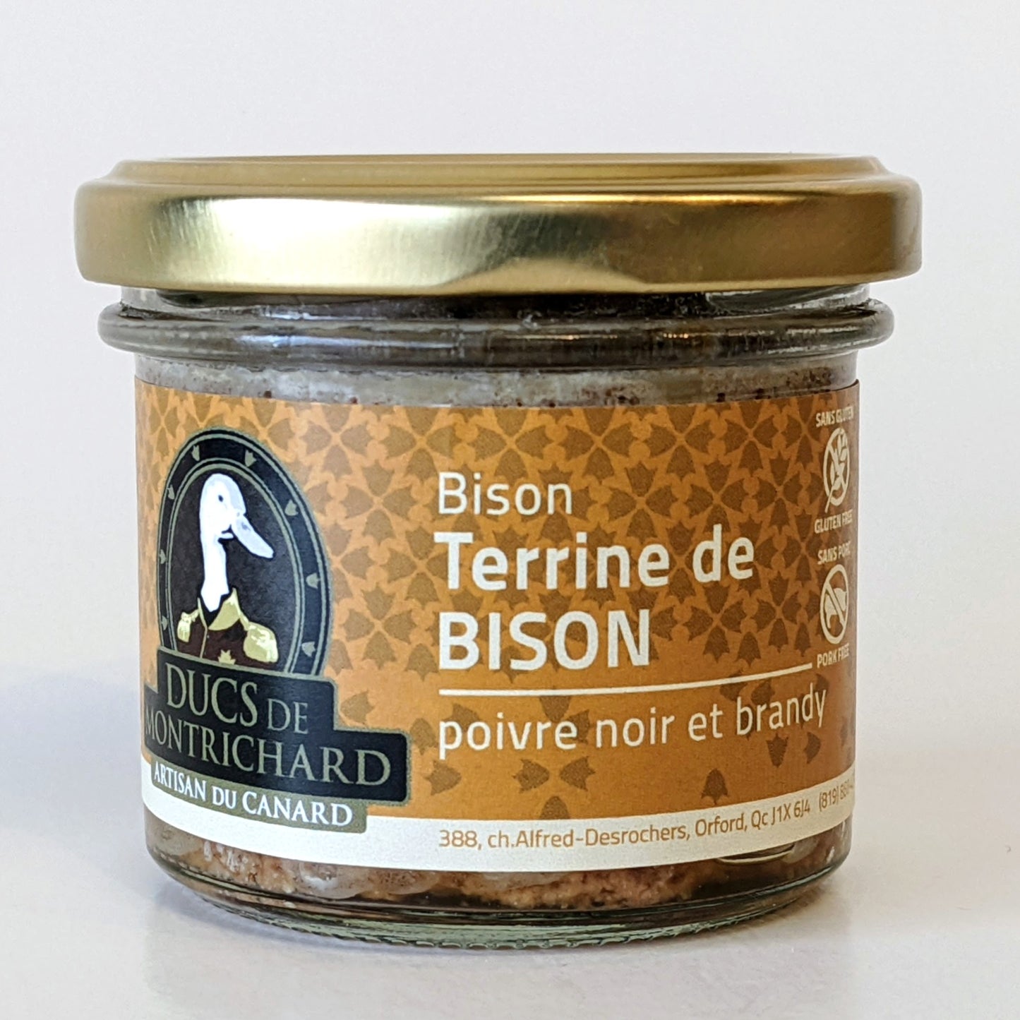 Terrine de bison poivre noir et brandy - Ducs de Montrichard